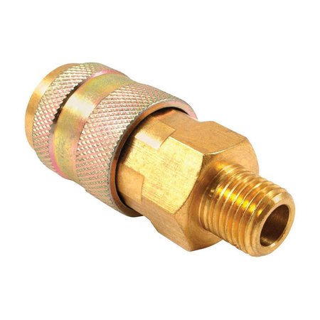 FORNEY INDUSTIRES Brass Universal Coupler; 0.25 in. x 0.25 in. Female Male NPT 1892678